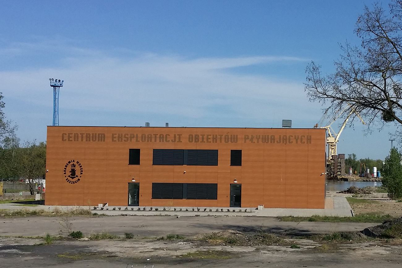 Centre for Operation of Floating Objects (COFO) view from Dębogórska street