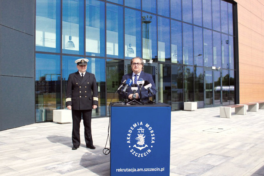  said Marek Gróbarczyk, Secretary of State at the Ministry of Infrastructure speaks in front of COFO