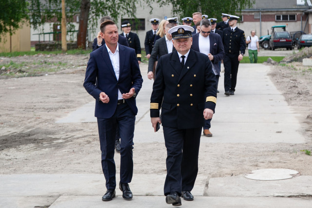 Marshall of the West Pomeranian Region Olgierd Geblewicz and MUS REctor Wojciech Ślączka